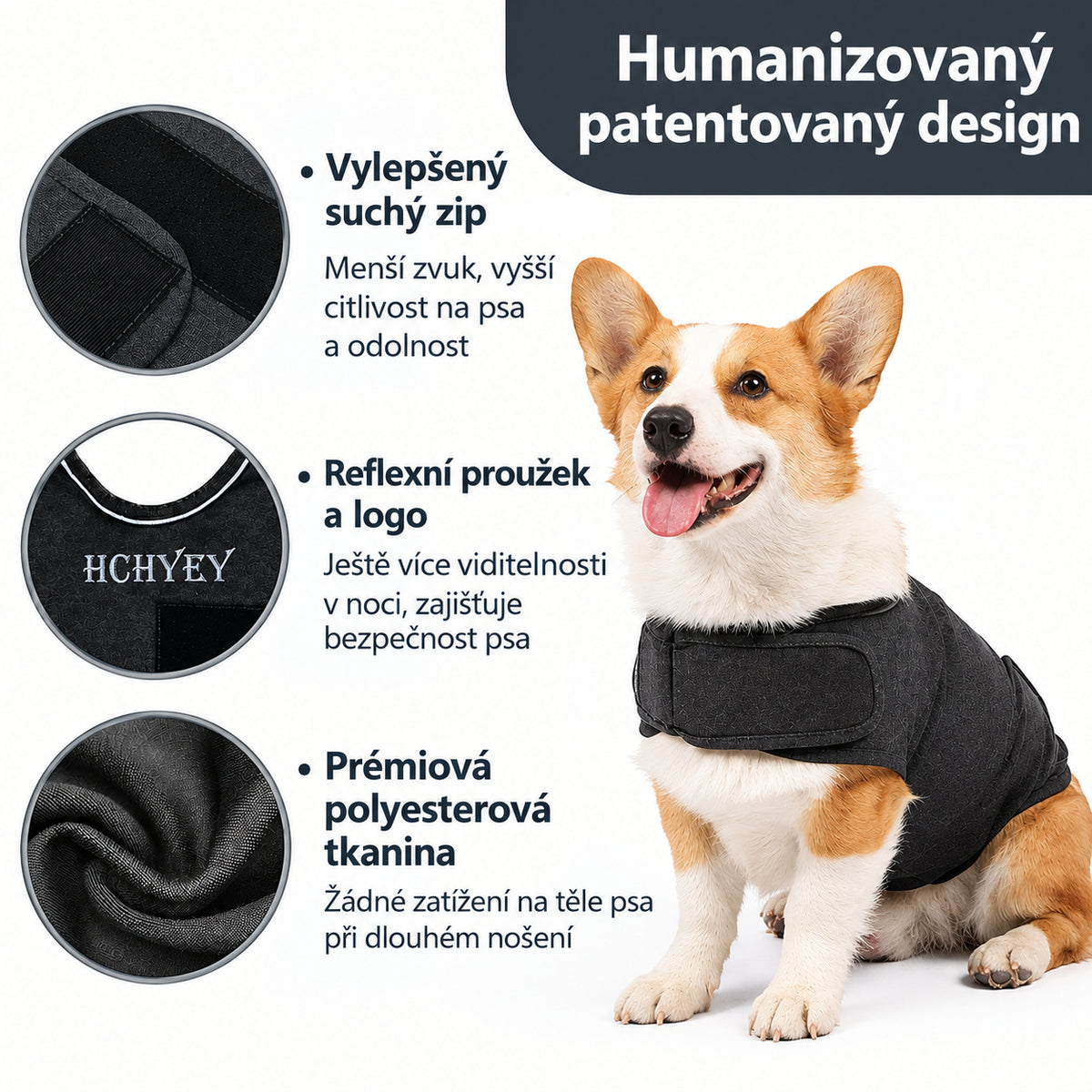 Stresová vesta pro psy